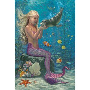 Wil Cormier Special Friends Mermaid Art Print